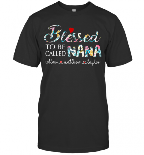 Personalized Bleessed To Be Called Nana T-Shirt