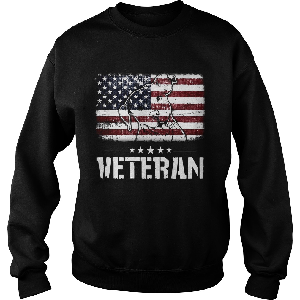 Pitbull In Veterans Day Sweatshirt
