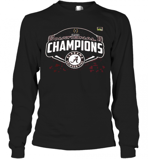 Playoff National Champions Alabama Crimson T-Shirt Long Sleeved T-shirt 