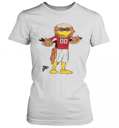 Preschool Atlanta Falcons Red Standing Mascot T-Shirt Classic Women's T-shirt