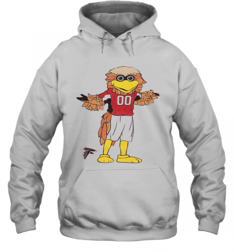 Preschool Atlanta Falcons Red Standing Mascot T-Shirt Unisex Hoodie