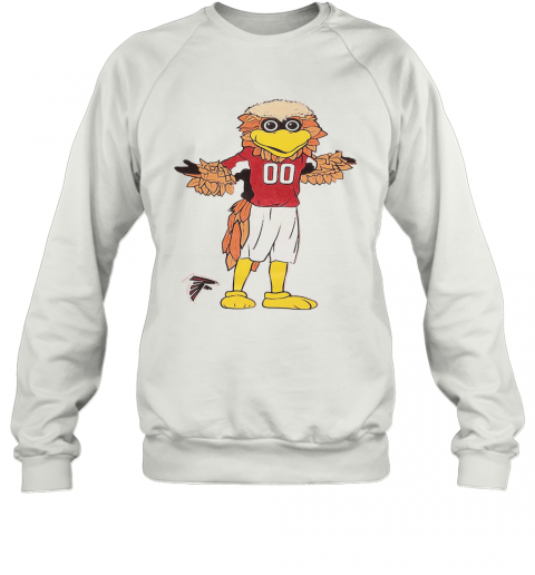 Preschool Atlanta Falcons Red Standing Mascot T-Shirt Unisex Sweatshirt