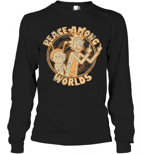 Rick And Morty Peace Among Worlds Vintage T-Shirt Long Sleeved T-shirt 