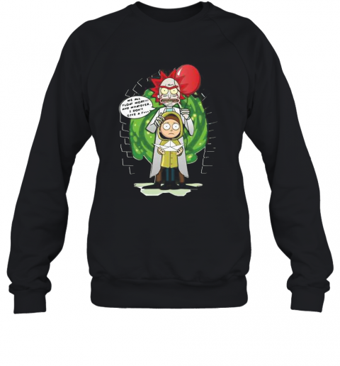 Rick And Morty We All Float Morty And Whatever I Don'T Give A Fuck Coronavirus T-Shirt Unisex Sweatshirt