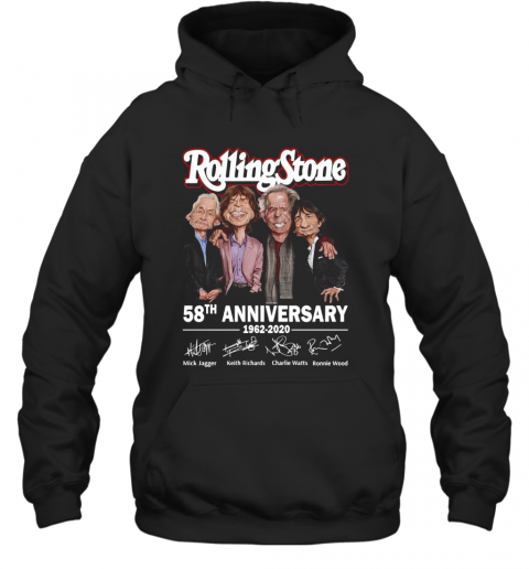 Rolling Stone 58Th Anniversary 1962 2020 Signatures T-Shirt Unisex Hoodie