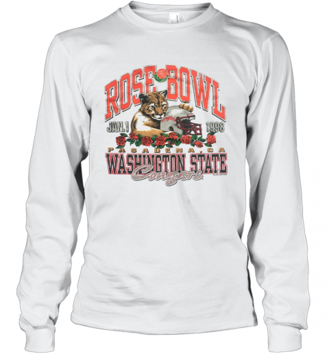 Rose Bowl Jan.1 1998 Pasadena, CA Washington State Congars T-Shirt Long Sleeved T-shirt 