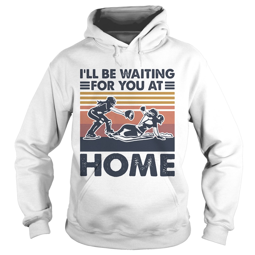 Rugby Ill be waiting for you at home vintage Hoodie