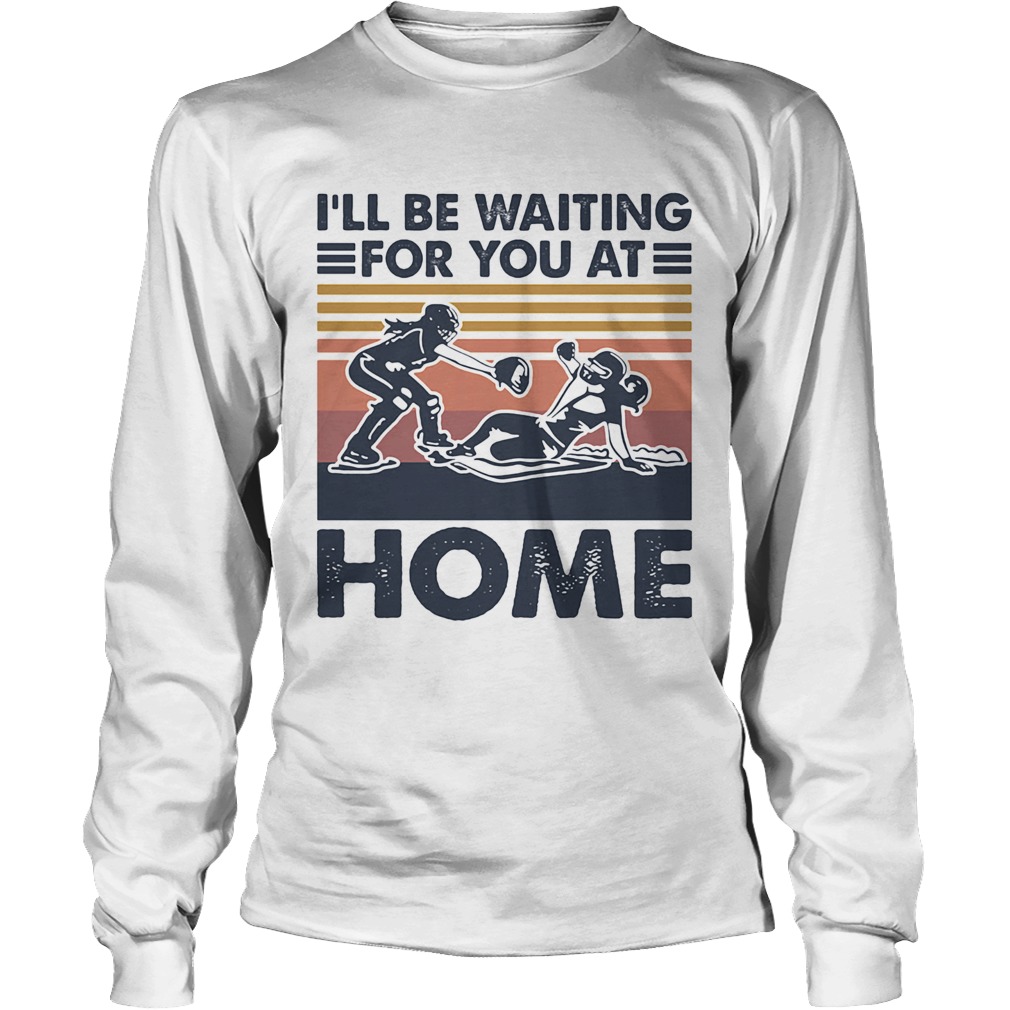 Rugby Ill be waiting for you at home vintage Long Sleeve