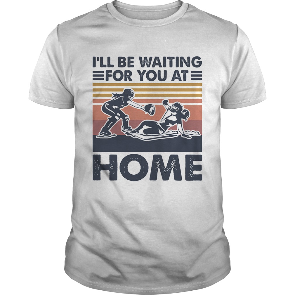 Rugby Ill be waiting for you at home vintage shirt