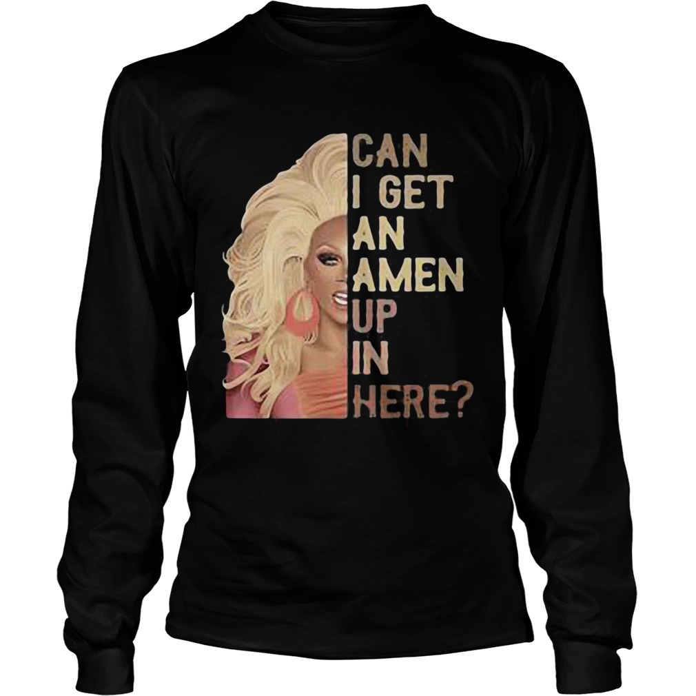 Rupauls drag race can I get an amen up in here vintage Long Sleeve
