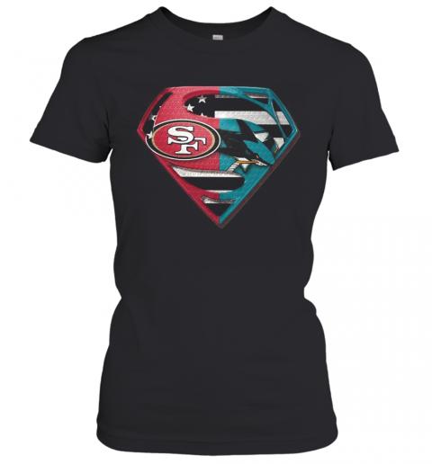 San Francisco 49Ers And Jose Sharks Superman T-Shirt Classic Women's T-shirt