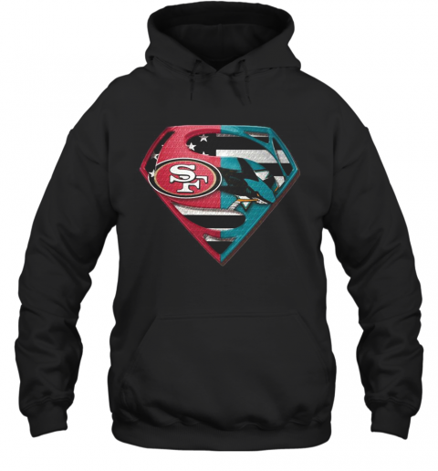 San Francisco 49Ers And Jose Sharks Superman T-Shirt Unisex Hoodie