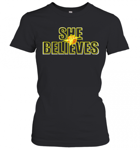 She Believes South Windsor Warriors Basketball T-Shirt Classic Women's T-shirt