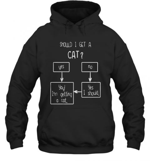 Should I Get A Cat Yes No T-Shirt Unisex Hoodie