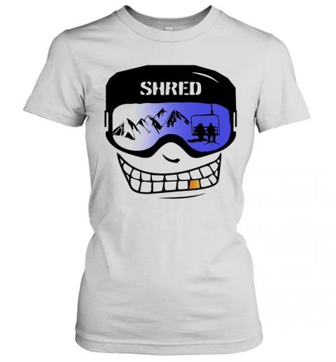 Shred Snowboard Shred Face Color T-Shirt Classic Women's T-shirt