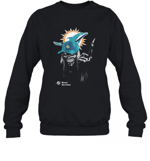 Skull Miami Dolphins Football T-Shirt Unisex Sweatshirt