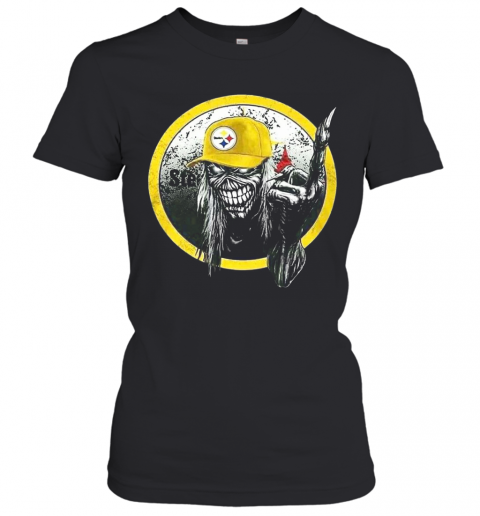 Skull Pittsburgh Steelers T-Shirt Classic Women's T-shirt