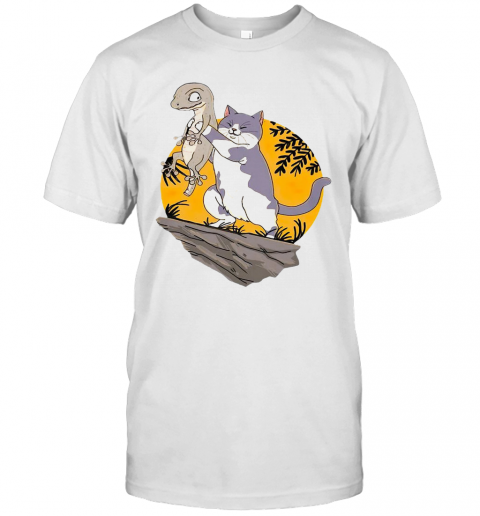 Smiletees Pets Lizard Vs Cat T-Shirt