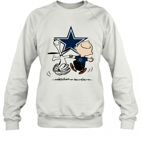 Snoopy And Charlie Brown Dallas Cowboys Football T-Shirt Unisex Sweatshirt