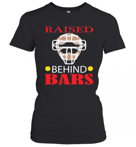 Softball Raised Behind Bars T-Shirt Classic Women's T-shirt