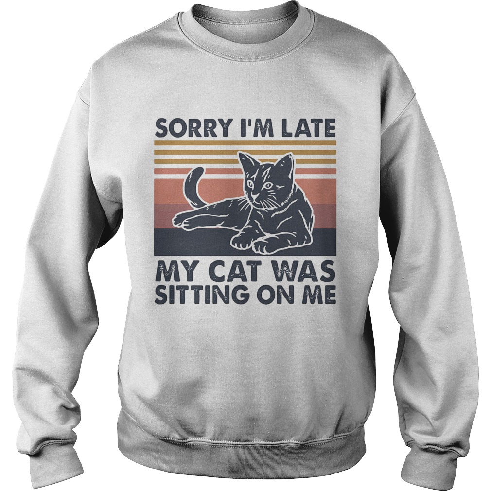 Sorry Im late my cat was sitting on me vintage Sweatshirt