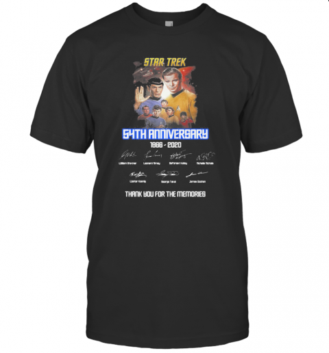 Star Trek 54Th Anniversary 1966 2020 Signature T-Shirt