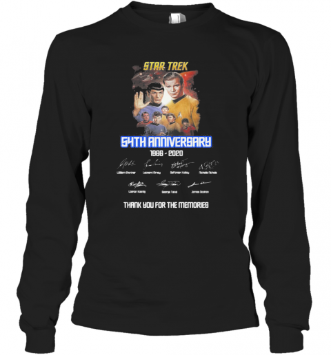 Star Trek 54Th Anniversary 1966 2020 Signature T-Shirt Long Sleeved T-shirt 