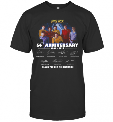Star Trek 54Th Anniversary 1966 2020 Thank You For The Memories T-Shirt