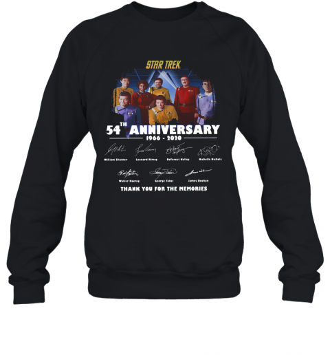 Star Trek 54Th Anniversary 1966 2020 Thank You For The Memories T-Shirt Unisex Sweatshirt