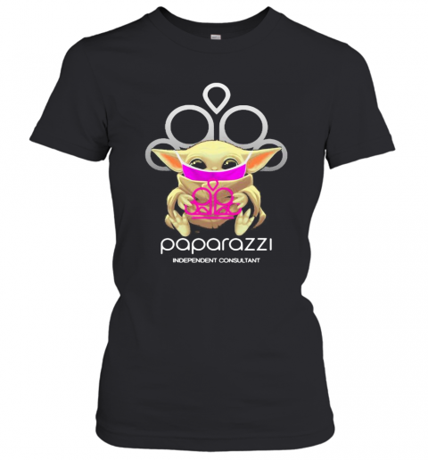 Star Wars Baby Yoda Hug Paparazzi Independent Consultant Mask Covid 19 T-Shirt Classic Women's T-shirt