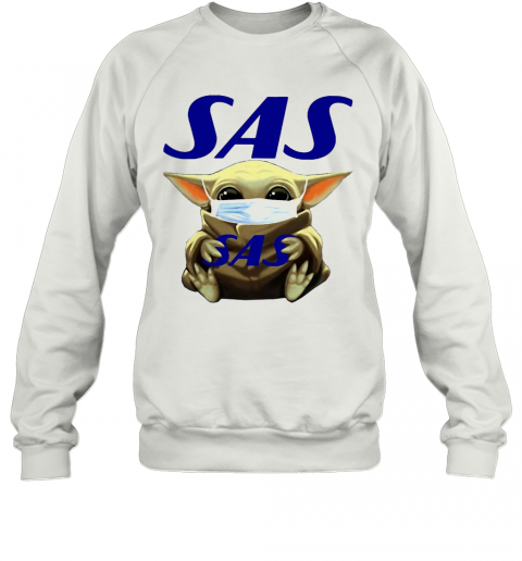 Star Wars Baby Yoda Hug Scandinavian Airlines Logo Mask Covid 19 T-Shirt Unisex Sweatshirt