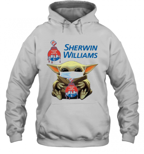 Star Wars Baby Yoda Hug Sherwin Williams Covid 19 T-Shirt Unisex Hoodie
