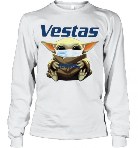 Star Wars Baby Yoda Hug Vestas Mask Covid 19 T-Shirt Long Sleeved T-shirt 