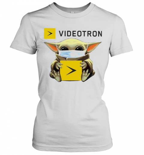 Star Wars Baby Yoda Hug Videotron Mask Covid 19 T-Shirt Classic Women's T-shirt