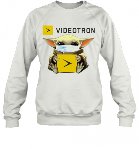 Star Wars Baby Yoda Hug Videotron Mask Covid 19 T-Shirt Unisex Sweatshirt
