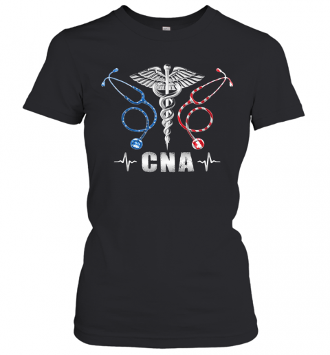 Stethoscope Caduceus As A Symbol Of Medicine Beat CNA T-Shirt Classic Women's T-shirt