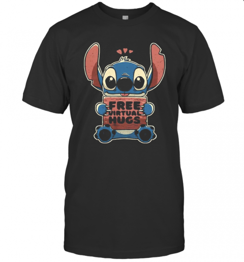 Stitch Free Virtual Hugs Heart T-Shirt