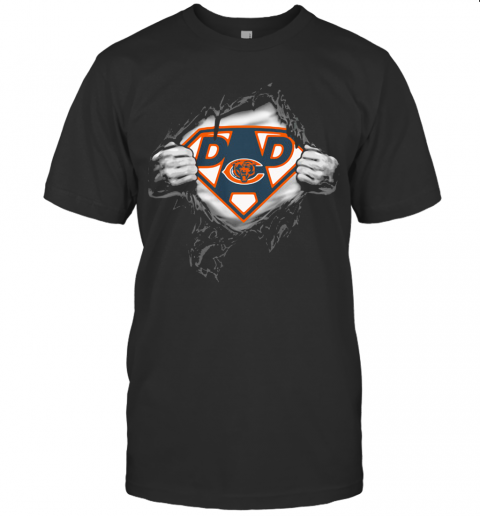 Superhero Chicago Bears Diamond Father'S Day T-Shirt
