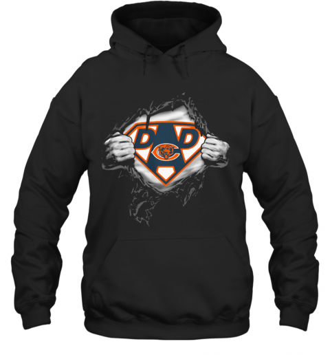 Superhero Chicago Bears Diamond Father'S Day T-Shirt Unisex Hoodie