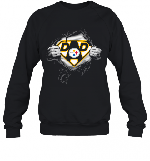 Superhero Pittsburgh Steelers Diamond Father'S Day T-Shirt Unisex Sweatshirt