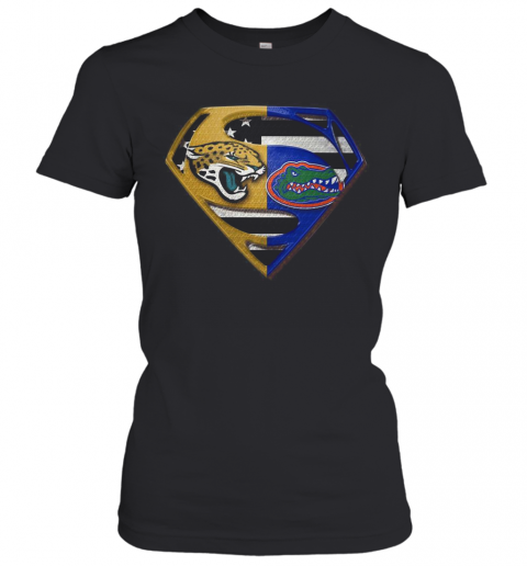 Superman Jacksonville Jaguars And Florida Gators T-Shirt Classic Women's T-shirt