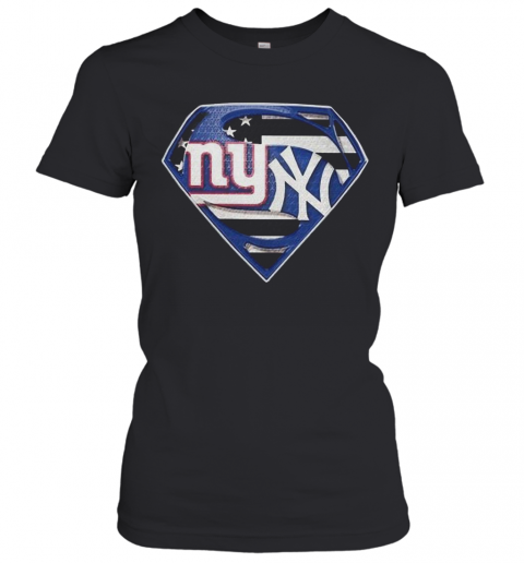 Superman New York Yankees And New York Yankees T-Shirt Classic Women's T-shirt
