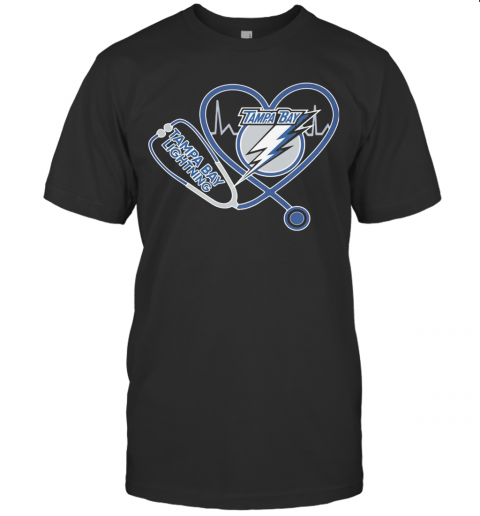 Tampa Bay Lightning Stethoscope Heart T-Shirt