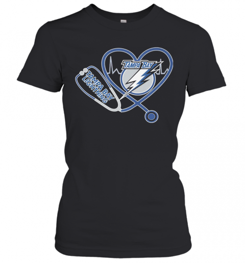 Tampa Bay Lightning Stethoscope Heart T-Shirt Classic Women's T-shirt