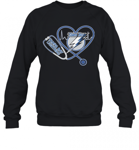 Tampa Bay Lightning Stethoscope Heart T-Shirt Unisex Sweatshirt