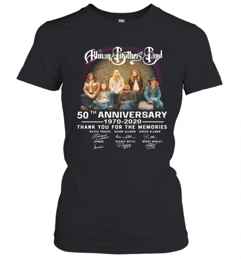The Human Brothers Band 50Th Anniversary Thank You For The Memories T-Shirt Classic Women's T-shirt
