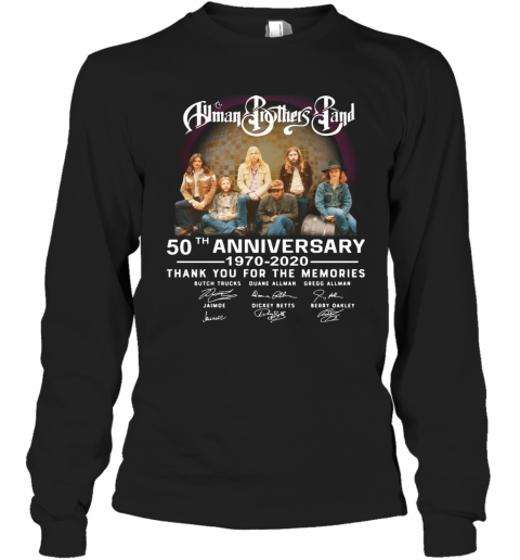 The Human Brothers Band 50Th Anniversary Thank You For The Memories T-Shirt Long Sleeved T-shirt 