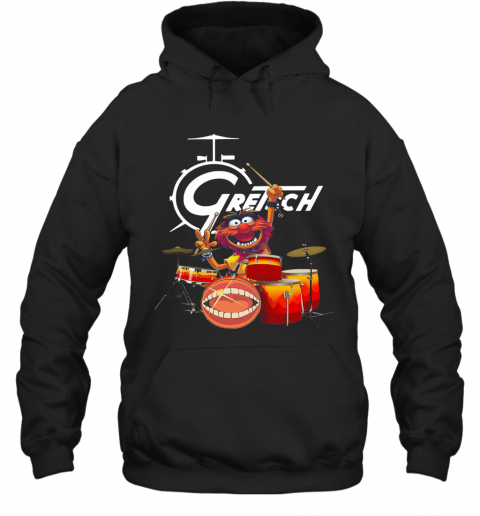 The Muppet Show Animal Playing Gretsch Drums T-Shirt Unisex Hoodie