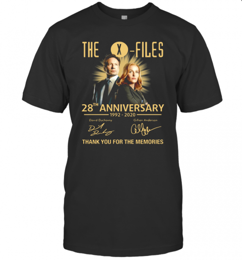 The X Files 28Th Anniversary 1992 2020 Thank You For The Memories T-Shirt