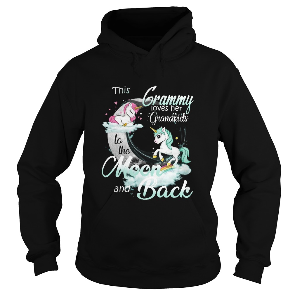 This Grammy Loves Her Grandkids To The Moon And Back Unicorn Hoodie